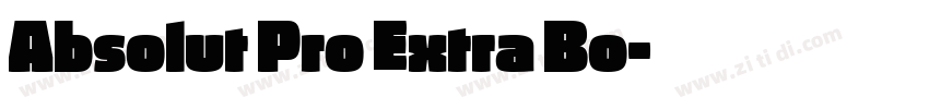 Absolut Pro Extra Bo字体转换 Absolut Pro Extra Bo字体转换